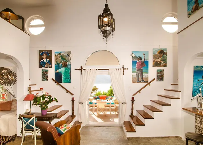 别墅 Seafront Casa Azul - Getaway In Kalymnos Myrties