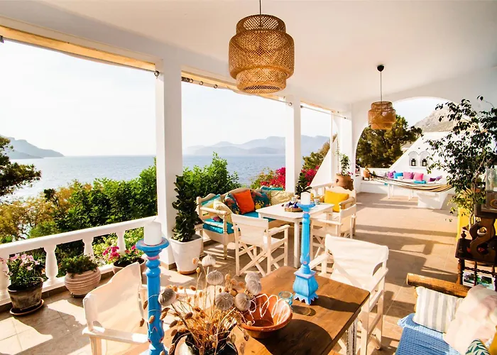 Seafront Casa Azul - Getaway In Kalymnos Myrties