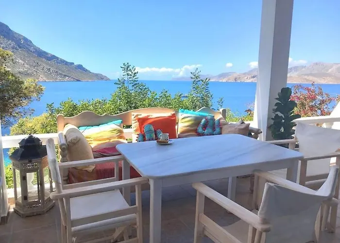 Villa Casa Azul Villa - Seafront Getaway In Kalymnos Myrties